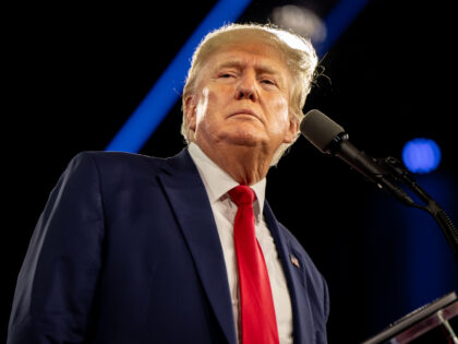 DALLAS, TEXAS - AUGUST 06: Former U.S. President Donald Trump speaks at the Conservative Political Action Conference (CPAC) at the Hilton Anatole on August 06, 2022 in Dallas, Texas. CPAC began in 1974, and is a conference that brings together and hosts conservative organizations, activists, and world leaders in discussing …