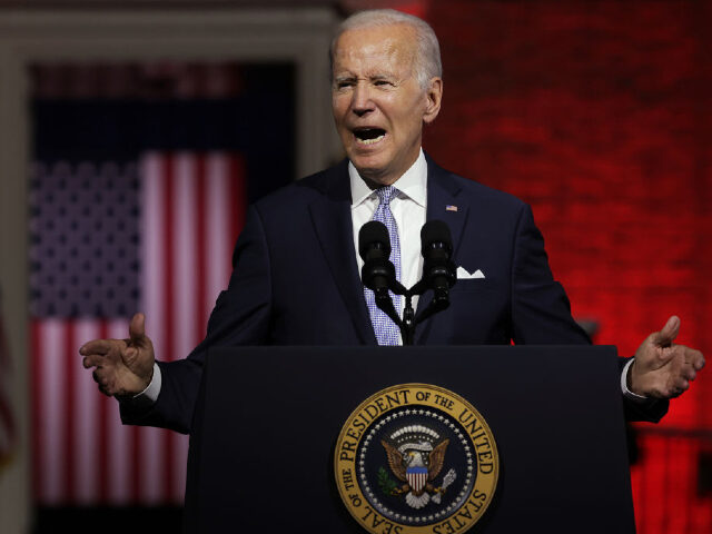 PHILADELPHIA, PENNSYLVANIA - SEPTEMBER 01: U.S. President Joe Biden delivers a primetime s
