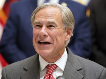 FILE - Republican Texas Gov. Greg Abbott speaks before signing Senate Bill 1, also known as the election integrity bill, into law in Tyler, Texas, on Sept. 7, 2021. (LM Otero, File/AP)