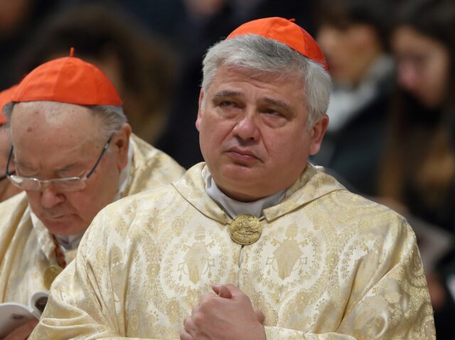Cardinal Konrad Krajewski, admoner of the pope during the Holy Mass celebrated on the occa