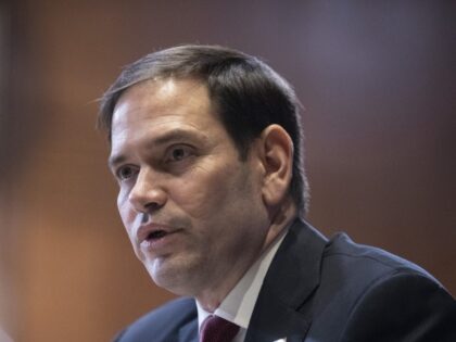 Sen. Marco Rubio (R-FL) speaks during the Senate Appropriations Subcommittee on Labor, Health and Human Services, and Education and Related Agencies hearing to examine proposed budget estimates for the fiscal year 2023 for the National Institutes of Health on Capitol Hill in Washington, Tuesday, May 17, 2022. (Anna Rose Layden/Pool …