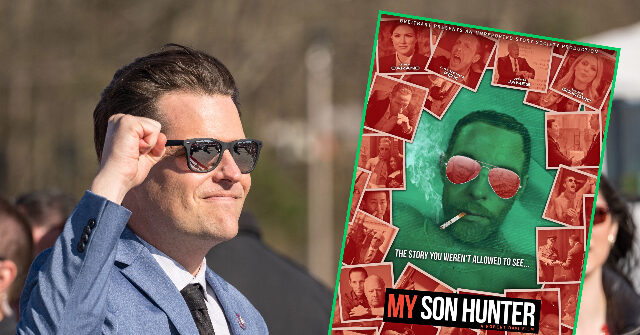 Matt Gaetz: 'My Son Hunter' Is a Must See, 'Breitbart Nails It' - Vimarsana News
