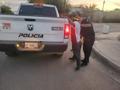 Cops in Mexicali make an arrest