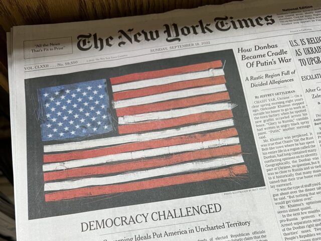 NYT Democracy Threat (Joel Pollak / Breitbart News)