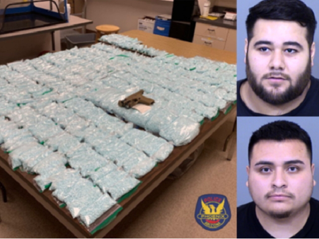 Phoenix police seized one million fentanyl pills and arrested two suspects. (Phoenix Polic