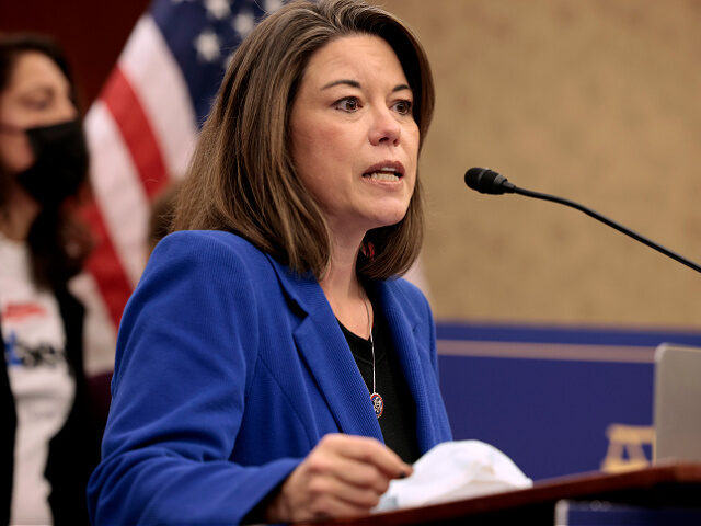 WASHINGTON, DC - DECEMBER 14: Rep. Angie Craig (D-MN) speaks at a press conference at the