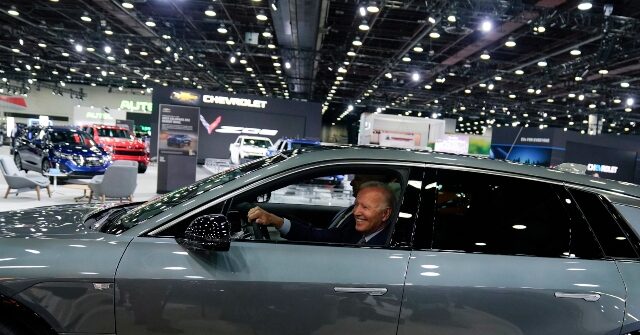 Joe Biden Drives Electric Cadillac at Detroit Auto Show: ‘Anyone Want a Ride to Washington?’