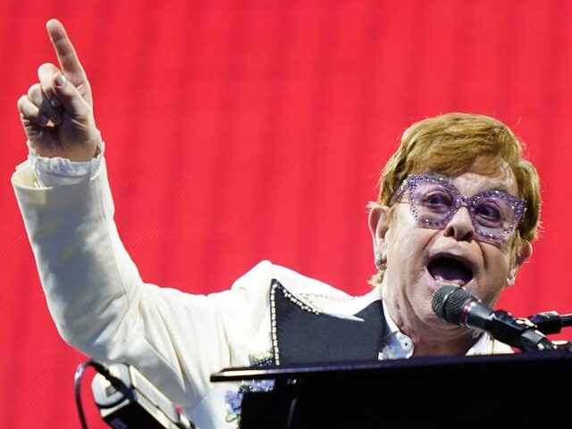 FILE - Elton John performs during his "Farewell Yellow Brick Road," tour, Friday, July 15,