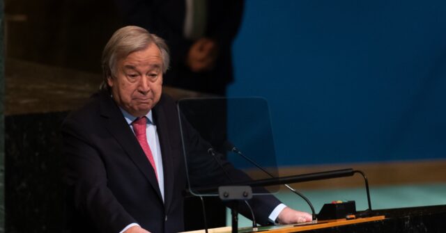 'We Cannot Go on Like This' -- U.N. Chief Guterres Wants Global Support