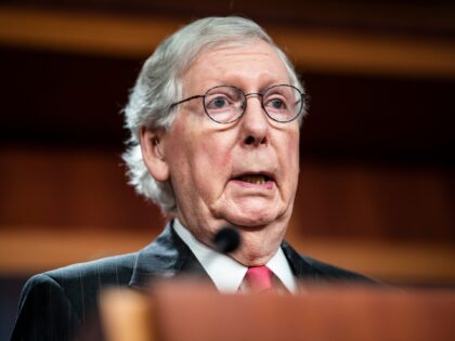 Washington, DC - August 2 : Senate Republican Leader Mitch McConnell, R-Ky., speaks during