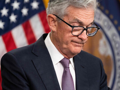 Federal Reserve Board Chairman Jerome Powell pauses during a news conference in Washington, DC, on September 21, 2022. (SAUL LOEB/AFP/Getty Images)