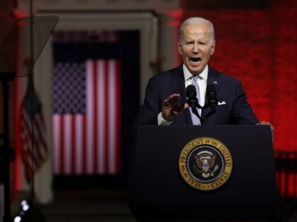 PHILADELPHIA, PENNSYLVANIA - SEPTEMBER 01: U.S. President Joe Biden delivers a primetime s