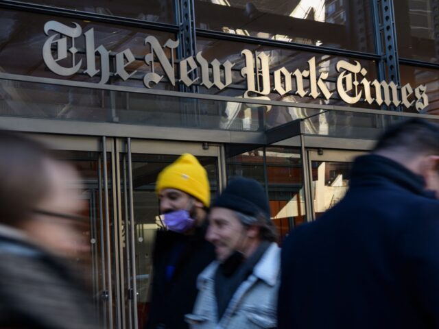The New York Times Building in New York City on February 1, 2022. - The New York Times announced on January 31, 2022, it had bought Wordle, a phenomenon played by millions just four months after the game burst onto the Internet, for an "undisclosed price in the low seven …