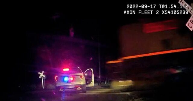 WATCH: Colorado Train Hits Police Cruiser with Woman Detained Inside