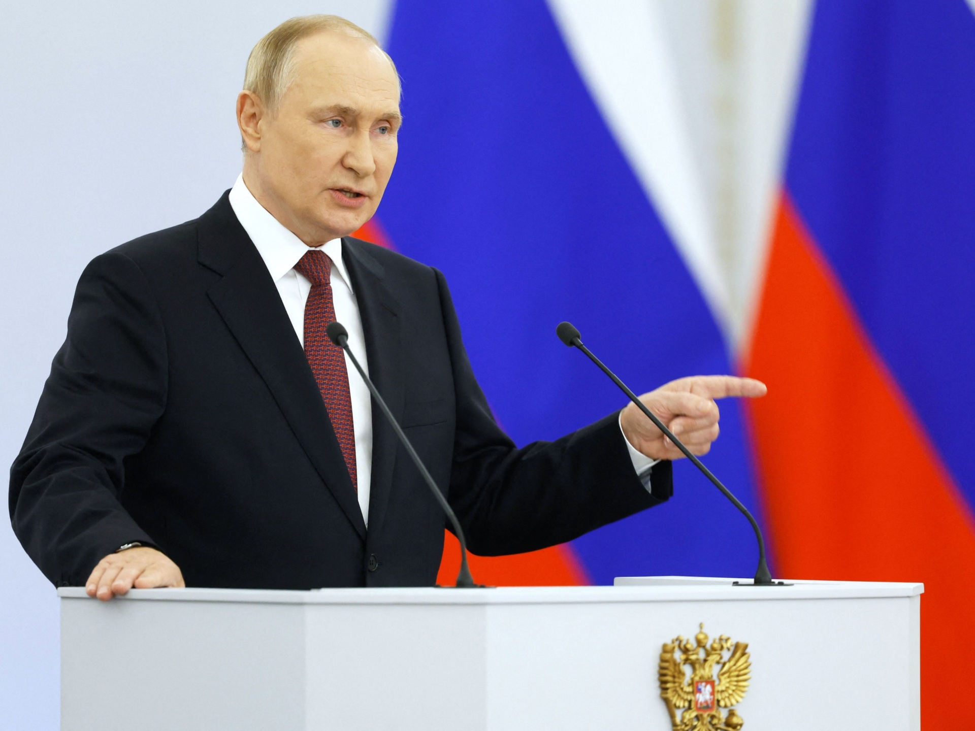 Vladimir Putin Vows Destruction of 'Satanic' West in Ukraine Annexation Rant - Vimarsana News