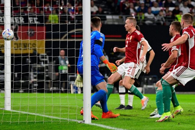 Adam Szalai's first half goal proves decisive in Leipzig