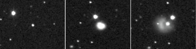 Astronomers have hailed the early footage of the first time humanity has deliberately smas