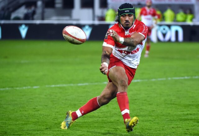 Francis Saili helped former club Biarritz to Top 14 promotion in 2021