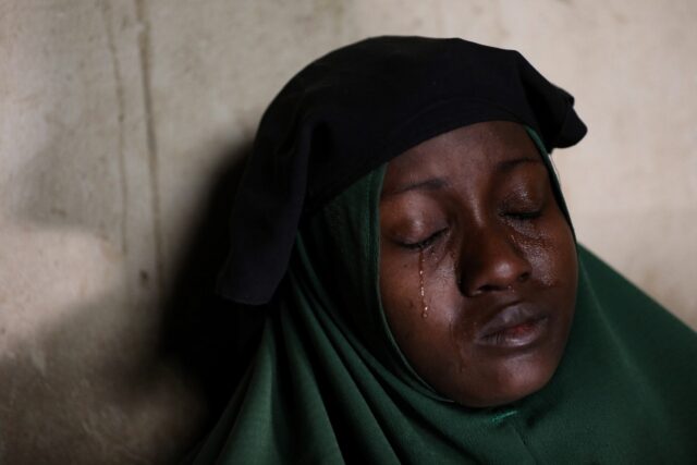 A mother's pain: Humaira Mustapha, whose two daughters were kidnapped in Zamfara state in