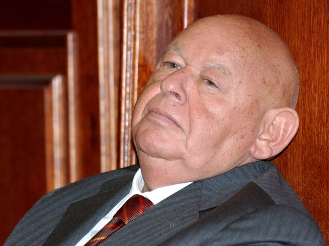 FILE - Former Polish communist-era government spokesman Jerzy Urban listens to the court d