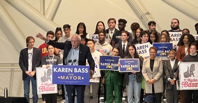 Bernie Sanders Rallies for Karen Bass in L.A. Mayor's Race; Focus on National Issues