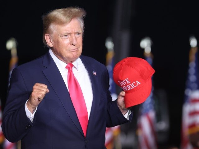 ormer President Trump Holds Rally In Support Of Wisconsin Candidates WAUKESHA, WISCONSIN - AUGUST 05: Former President Donald Trump greets supporters during a rally on August 05, 2022 in Waukesha, Wisconsin. Former President Trump endorsed Republican candidate Tim Michels in the governor's race against candidate Rebecca Kleefisch, who is supported …