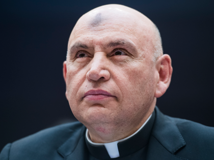 Bishop Mario Dorsonville, auxiliary bishop, Archdiocese of Washington, testifies during of a House Judiciary Committee hearing titled "Protecting Dreamers and TPS Recipients," in Rayburn Building on Wednesday, March 6, 2019. (Photo By Tom Williams/CQ Roll Call)