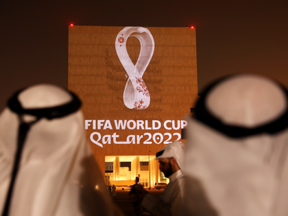 The Official Emblem of the FIFA World Cup Qatar 2022™️ is unveiled in Doha's Souq Waqi