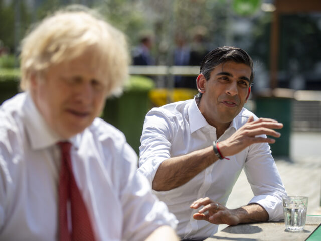 The UK Prime Minister And Chancellor Visit An East London Restaurant Preparing To Open Post Coronav