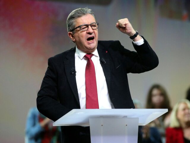 French far-left La France Insoumise (LFI) parliamentary group's president Jean-Luc Me