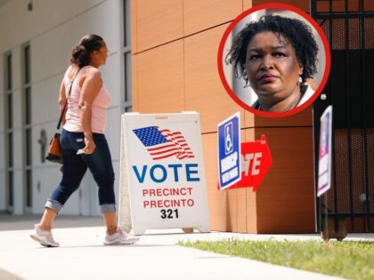 TAMPA, FL - AUGUST 23: Hillsborough County enter their polling place to cast their ballots on primary election day on August 23, 2022 in Tampa, Florida. Florida voters will head to the polls today to determine which candidates will have the chance to face off in this Novembers general election. …