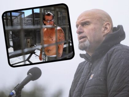 John Fetterman, lieutenant governor of Pennsylvania and Democratic senate candidate, speaks during a campaign rally in Pittsburgh, Pennsylvania, US, on Saturday, Oct. 1, 2022. Fetterman and Republican Senate candidate Mehmet Oz are running to replace Republican Senator Pat Toomey, who is retiring. The outcome of the race could decide which party …