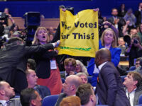 Anti-Fracking Protesters Disrupt UK PM Liz Truss's Leadership Speech