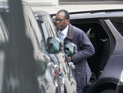 Chancellor of the Exchequer Kwasi Kwarteng arrives in Downing Street, London, after return