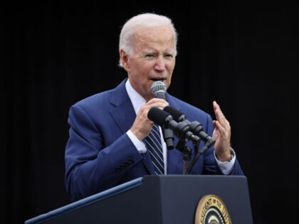 LOS ANGELES, CA - OCTOBER 14: U.S. President Joe Biden delivers remarks on lowering costs