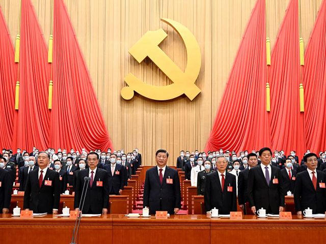 Xi Jinping, Li Keqiang, Li Zhanshu, Wang Yang, Wang Huning, Zhao Leji, Han Zheng and Hu Ji