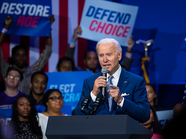 President Joe Biden speaks about the importance of electing Democrats who want to restore
