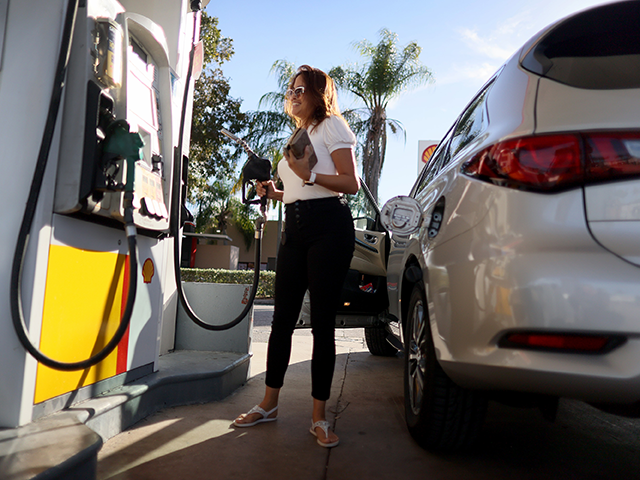 Gabriela Chirinos pumps gas into her vehicle at a Shell station on November 22, 2021 in Miami, Florida. Florida Governor Ron DeSantis announced he would ask state lawmakers to temporarily “zero out” state gas taxes next year. DeSantis said the approximately 25-cent-a-gallon “gas tax relief” proposal could save the average …