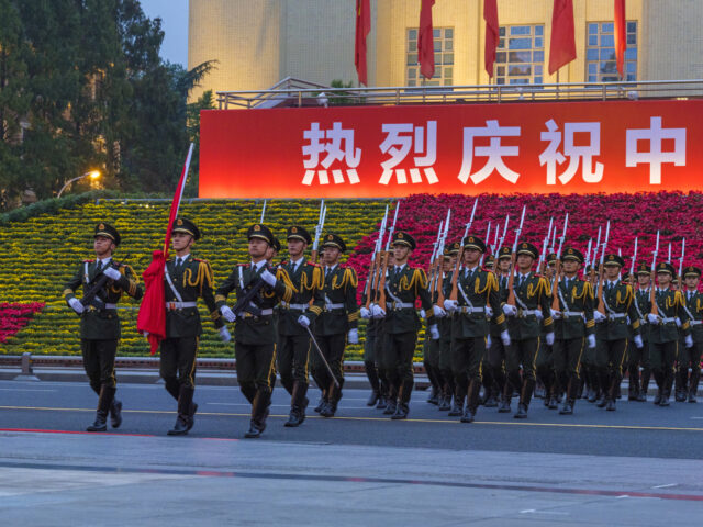 CHENGDU, CHINA - OCTOBER 01: The Guard of Honor of the Chinese People's Liberation Army (P