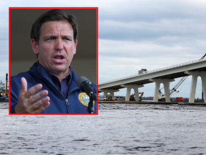 CAPE CORAL, FLORIDA - OCTOBER 04: Florida Governor Ron DeSantis speaks during a press conference to update information about the on ongoing efforts to help people after hurricane Ian passed through the area on October 4, 2022 in Cape Coral, Florida. The hurricane brought high winds, storm surge and rain …