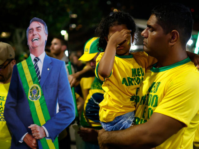 RIO DE JANEIRO, BRAZIL - OCTOBER 30: Supporters of candidate Jair Bolsonaro of Liberal Par