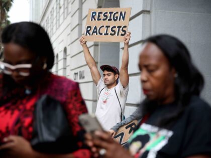 L.A. City Council protest (Gary Coronado / Los Angeles Times via Getty Images)