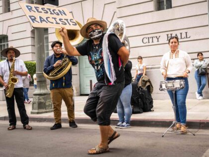 L.A. City Council racism protest (Sarah Reingewirtz/MediaNews Group/Los Angeles Daily News via Getty Images)