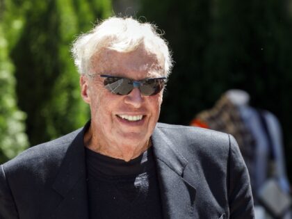 Phil Knight, chairman and co-founder of Nike Inc., arrives for a session at the Allen & Co