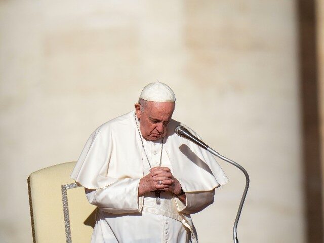 Pope Francis arrives for his weekly general audience in St. Pater's Square at The Vatican,