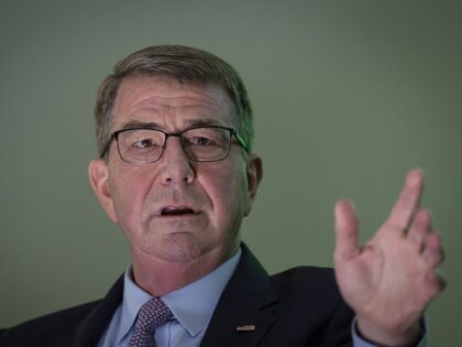 Ashton Carter, former U.S. secretary of defense, speaks during the New Work Summit in Half Moon Bay, California, U.S., on Tuesday, Feb. 26, 2019. The event gathers powerful leaders to assess the opportunities and risks that are now emerging as artificial intelligence accelerates its transformation across industries. Photographer: David Paul …