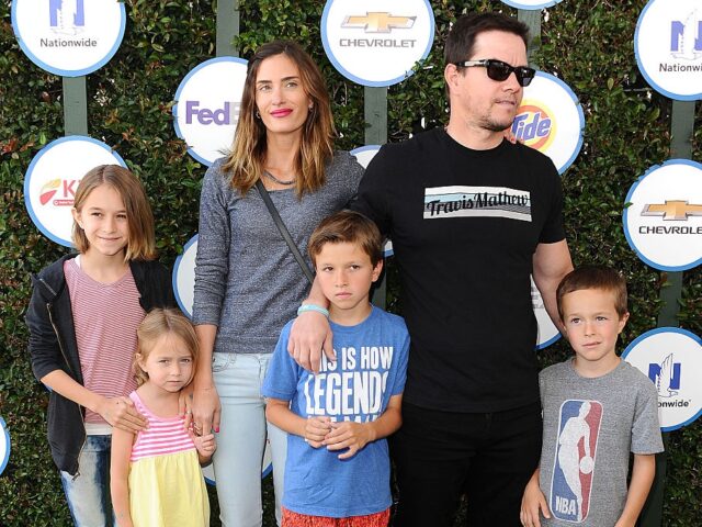 WEST HOLLYWOOD, CA - APRIL 26: Rhea Durham, Mark Wahlberg, Brendan Joseph Wahlberg, Grace Margaret Wahlberg, Ella Rae Wahlberg and Michael Wahlberg attend Safe Kids Day at The Lot on April 26, 2015 in West Hollywood, California. (Photo by Jason LaVeris/FilmMagic)