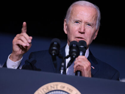 President Joe Biden at Delaware State University in Dover, Delaware, on October 21, 2022.