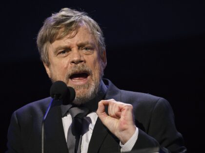 Actor Mark Hamill speaks during the Disney Legends Awards at the D23 Expo 2017 in Anaheim, California, U.S., on Friday, July 14, 2017. Burbank, California-based Disney will entertain D23 guests this weekend with sneak previews of movies as well as the opportunity to purchase exclusive merchandise at dozens of shops …
