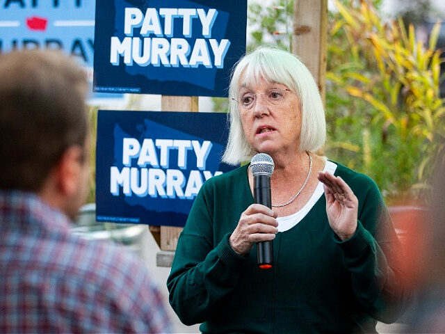 SEATTLE, WA - OCTOBER 13: Sen. Patty Murray (D-WA) speaks during a small business town hal